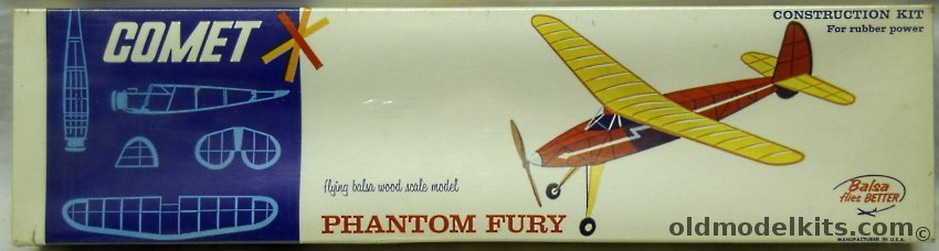 Comet Phantom Fury - 32 Inch Wingspan Endurance Competition Flying Airplane, 3207-98 plastic model kit